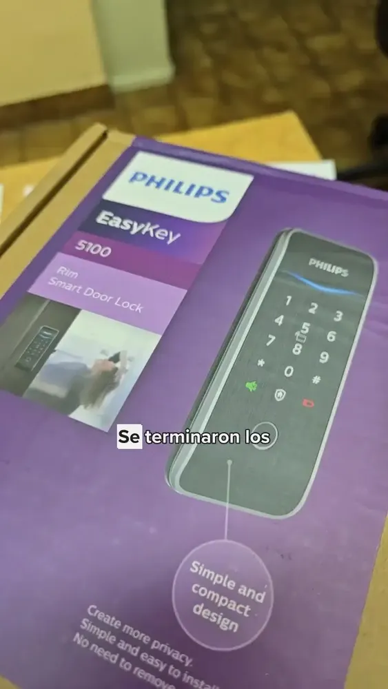 Cerrojo Philips 5100-6hbs Huellas, Codigos, Tarjetas 2