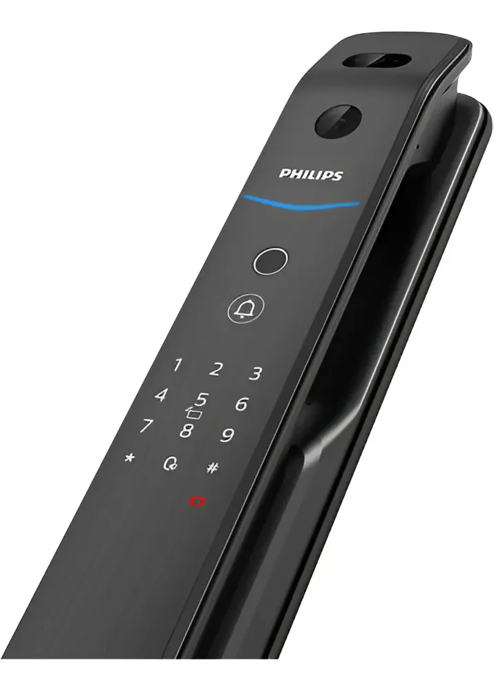 Cerradura Biométrica De Reconocimiento Facial Philips 709 Color Black 3