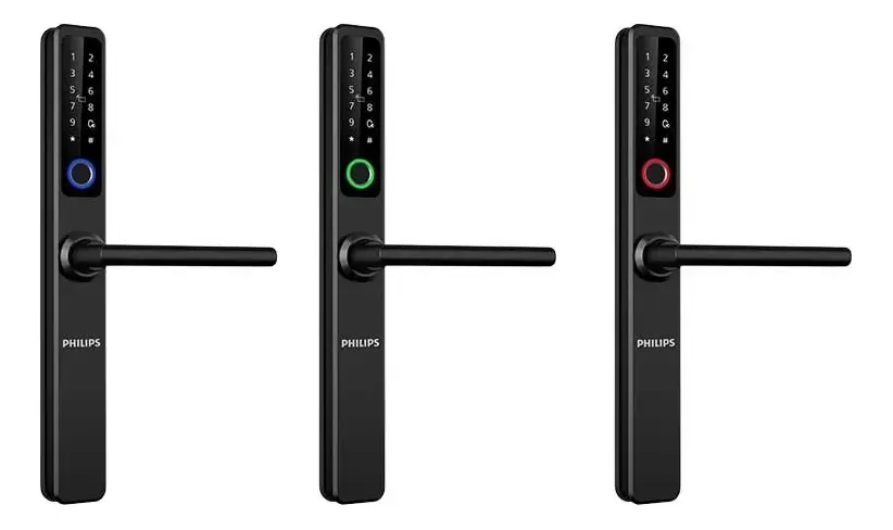 Cerradura Electronica Digital Philips Modena Aluminio Ddl608 Negro - foto 1