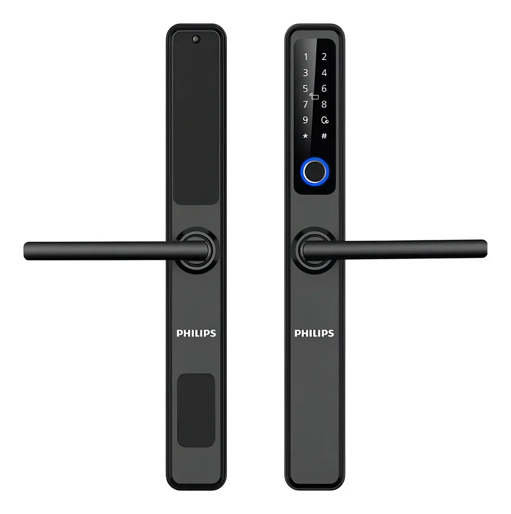 Cerradura Electronica Digital Philips Modena Aluminio Ddl608 Negro 2
